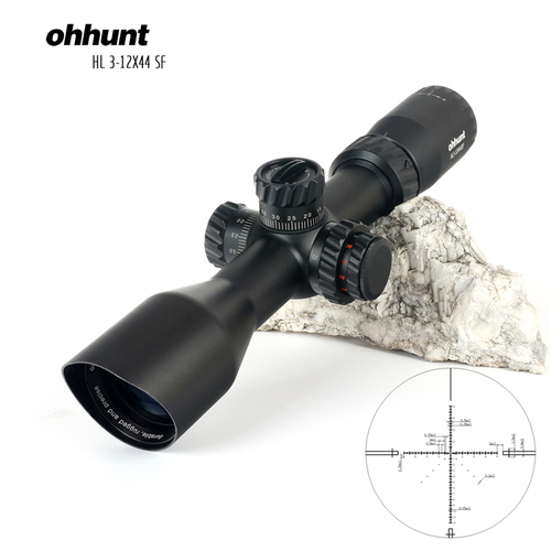 ohhunt/欧恒HL3-12X44SF短款侧调焦带灯高清抗震瞄准镜