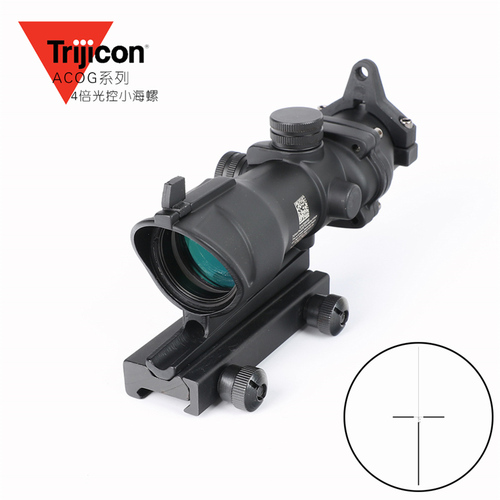 Trijicon 3#B 4倍光纤小海螺定倍短款  高抗震瞄准镜 狙击镜